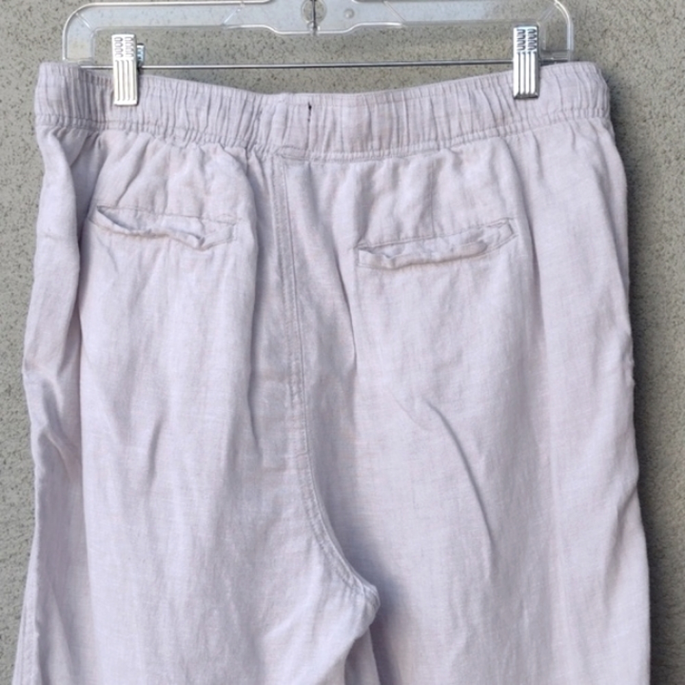 Flawed JNY Light Gray Linen Pants L - Picture 5 of 10